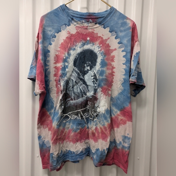 Authentic Hendrix Other - Authentic Hendrix Tie-Dye Graphic Tee - Blue and Red